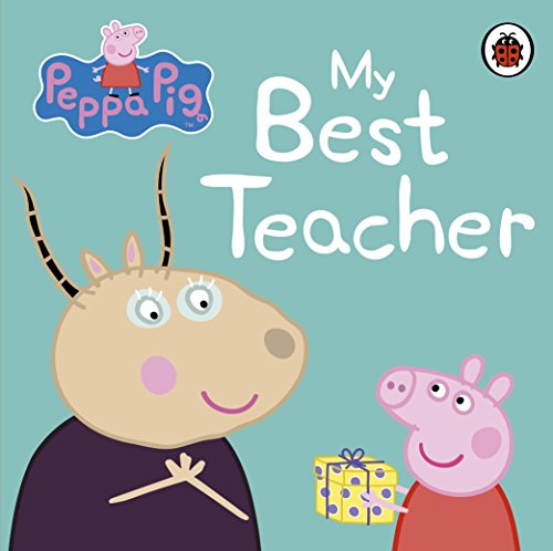 Peppa Pig book cover featuring Peppa, Mummy Pig, and a giraffe.