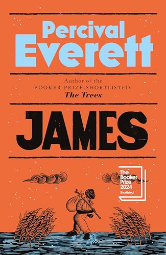 Book cover for "James" by Percival Everett, featuring a silhouetted figure.