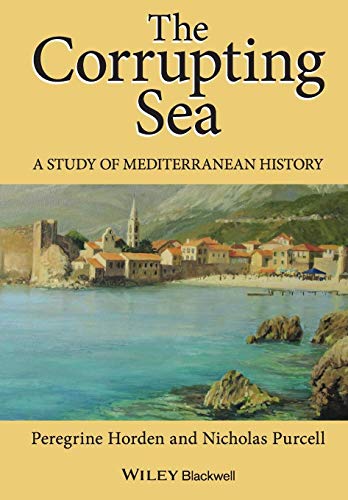 Book cover: "The Corrupting Sea" with a coastal town image.