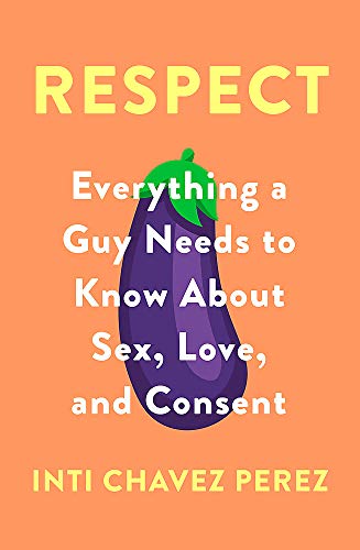 Book cover with large text "RESPECT" and an illustrated eggplant.