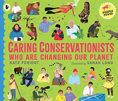Book cover with illustrated portraits of diverse people and animals.