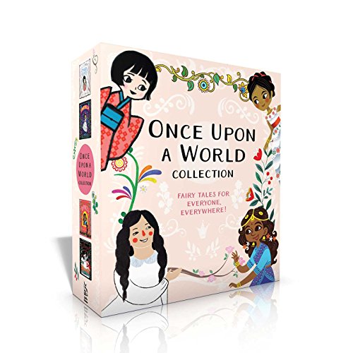 Box set of illustrated fairy tales featuring diverse princesses.