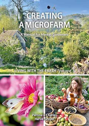 Book cover showing a garden, a butterfly on a flower, and a child with produce.