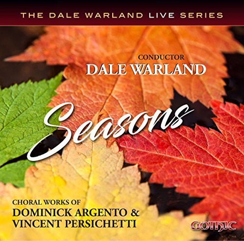 CD cover for "Seasons" by Persichetti & Berg, featuring autumn leaves.