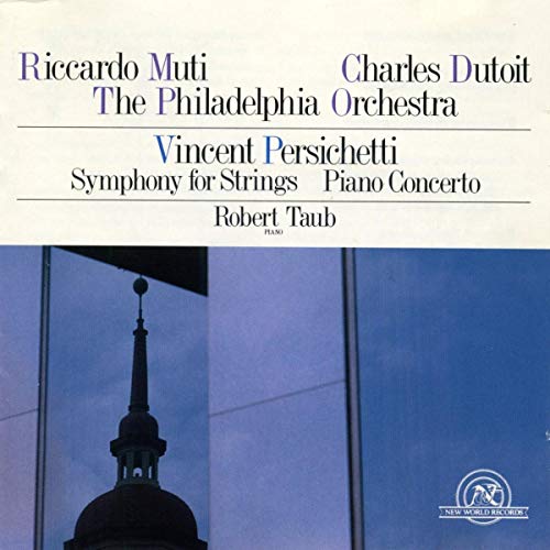 CD cover for Persichetti’s Symphony for Strings and Piano Concerto.