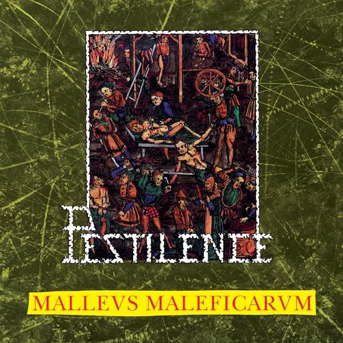 CD cover with medieval woodcut-style illustration of torture and text.