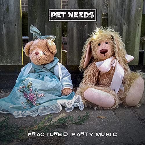 Album cover featuring two worn, vintage teddy bears against a wooden fence.