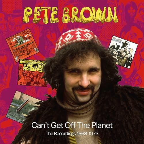 Pete Brown album cover featuring a portrait and smaller record inserts.