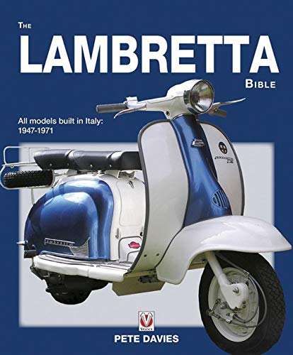 Book cover featuring a classic blue and white Lambretta scooter.
