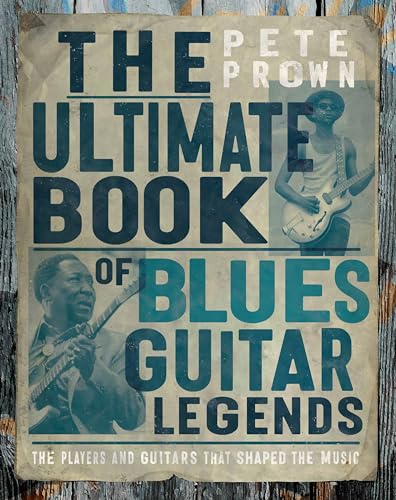 Book cover titled The Ultimate Book of Blues Guitar Legends featuring two blues guitarists.