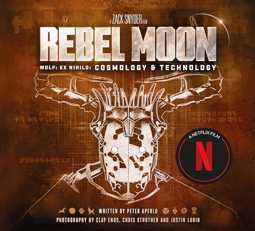 Rebel Moon book cover featuring a metallic, horned helmet design.