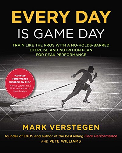 Book cover featuring a runner being pulled by resistance bands, titled "Every Day is Game Day.