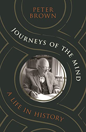 Book cover: "Journeys of the Mind" by Peter Brown, with author portrait.