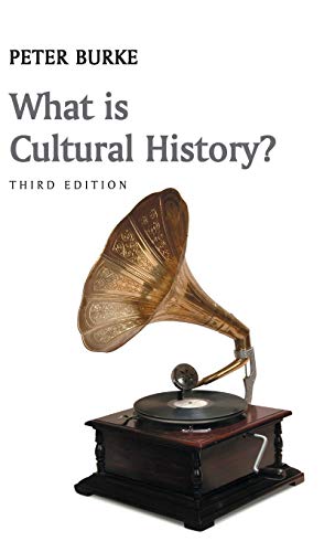Book cover: "What is Cultural History?" with a vintage gramophone image.