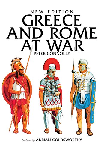 Book cover: "Greece and Rome at War" featuring illustrated ancient warriors.