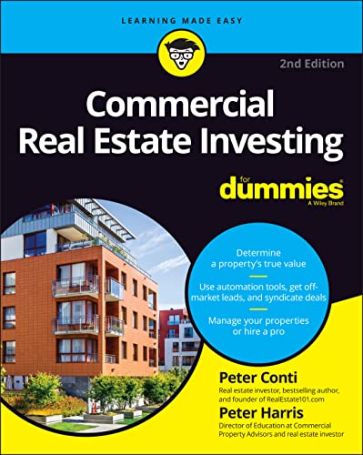 Book cover: "Commercial Real Estate Investing For Dummies," 2nd edition.