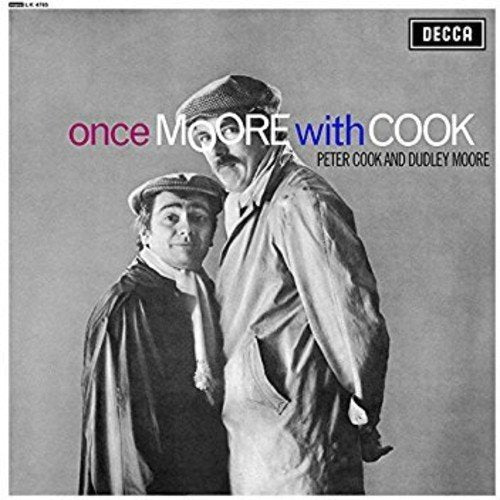 Black and white album cover featuring Peter Cook and Dudley Moore.