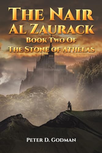 Fantasy book cover depicting a castle in mist with a lone figure.