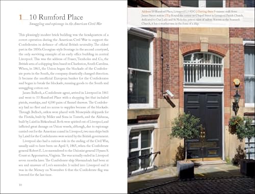 A page from a guidebook describing 10 Rumford Place with text and a building photo.