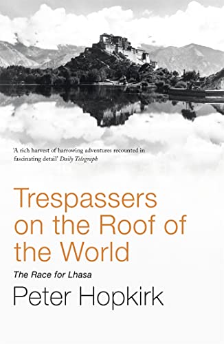 Book cover with a Himalayan fortress reflected in water below.