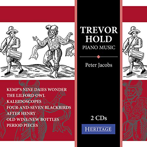 CD cover for Trevor Hold piano music performed by Peter Jacobs.