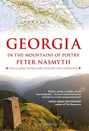 Book cover: map of Georgia with mountains, a tower, and red text.