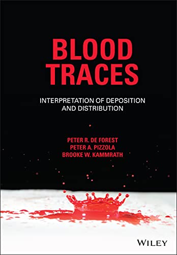 Book cover: "Blood Traces" with a red blood splatter image.