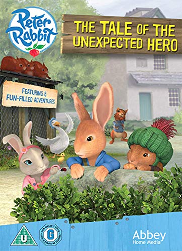 Peter Rabbit DVD cover featuring Peter and friends in a garden scene.