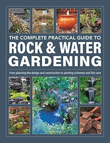 Book cover featuring rock gardens, waterfalls, and aquatic plants.