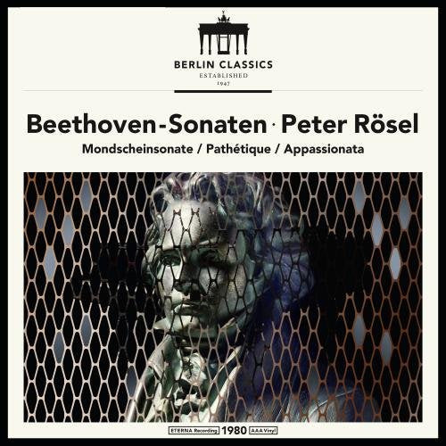 Vinyl album cover featuring a bust of Beethoven with a mesh overlay.