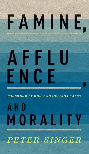 Book cover: "Famine, Affluence, and Morality" by Peter Singer.