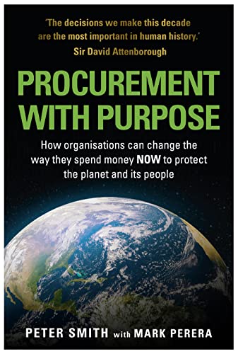 Book cover with title "Procurement With Purpose" and image of Earth.