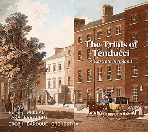 CD cover depicting 18th-century Irish street scene with carriage and people.