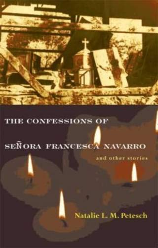 Book cover with a church, candles, and title: "The Confessions of Señora Navarro.