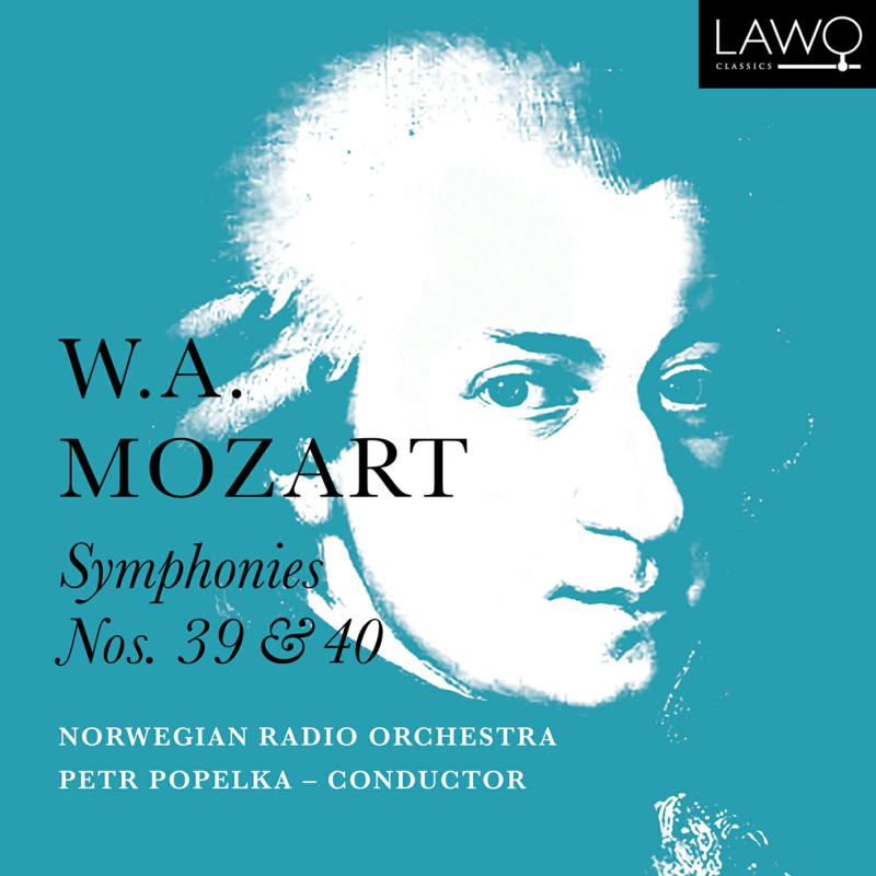 CD cover featuring a portrait of Mozart and text details about the recording.
