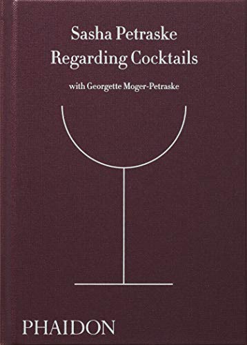 Dark red book cover with white text: "Regarding Cocktails" and a cocktail glass.