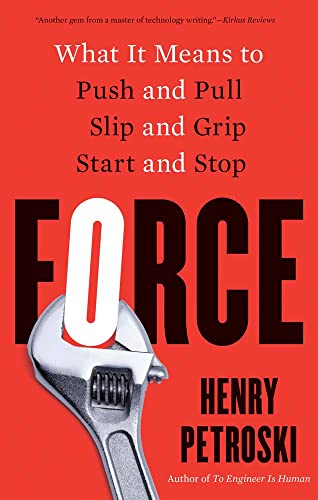 Book cover with red background, title "FORCE" and an adjustable wrench.