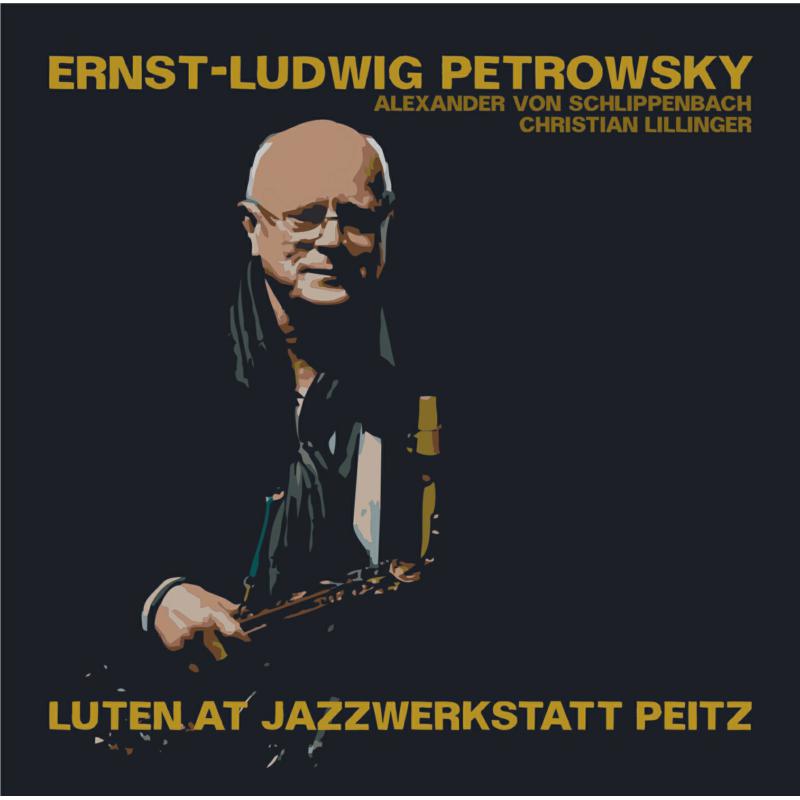 CD cover featuring portrait of Ernst-Ludwig Petrowsky with a lute.
