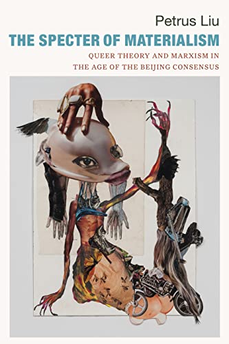 Book cover with surrealist collage of a figure and mechanical parts.