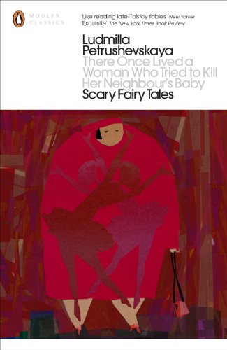 Book cover: abstract red figure with a baby, title “There Once Lived…”