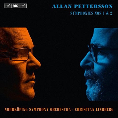 CD cover featuring a split portrait of Allan Pettersson and orchestra details.