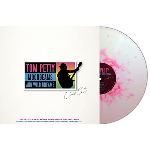 Tom Petty “Moonbeams and Wild Dreams” white and pink splatter vinyl record.