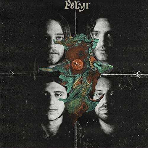 Album cover for Petyr featuring four faces and ornate central design.