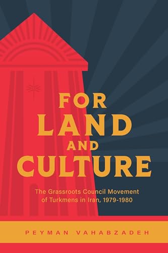 Book cover: red and gold design, title "For Land and Culture", author Peyman Vahabzadeh.