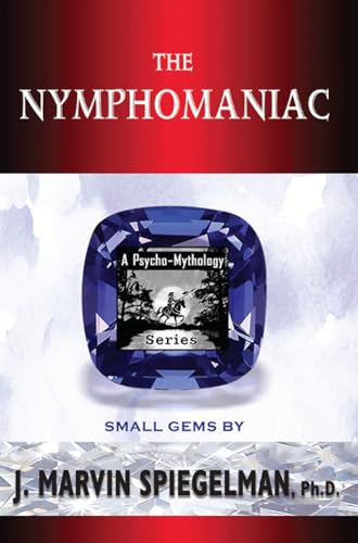 Book cover: “The Nymphomaniac” with a sapphire and forest scene.