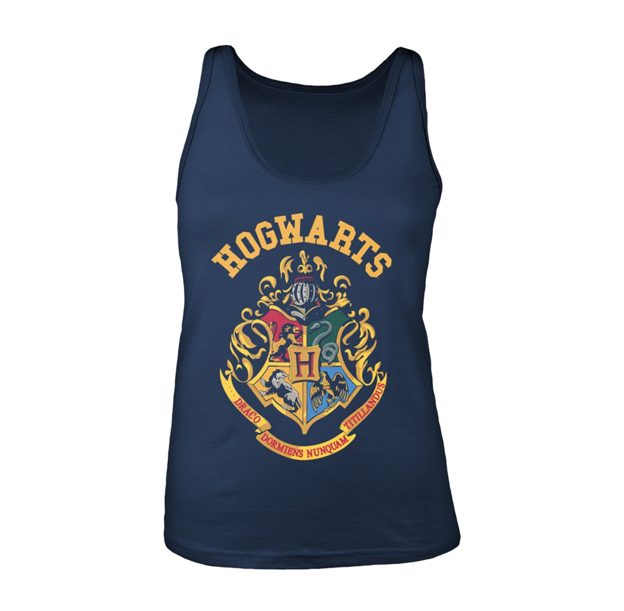 Plastic Head Women's Harry Potter Crest TV Tank Top, Blue, 12 (Size:Large)