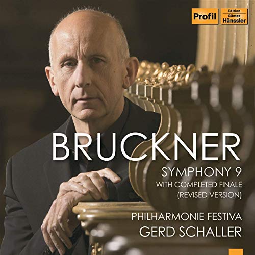 Bruckner Symphony 9 CD cover featuring a man in a black suit.