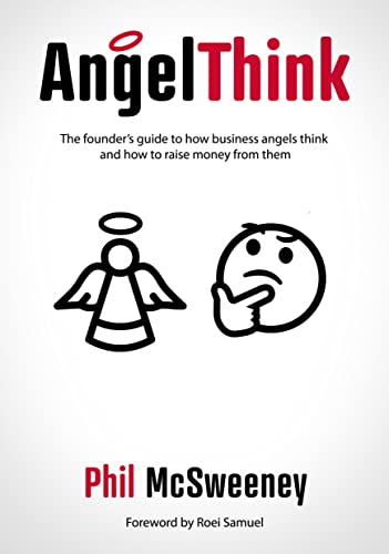 Book cover for AngelThink by Phil McSweeney featuring an angel and a thinking emoji.