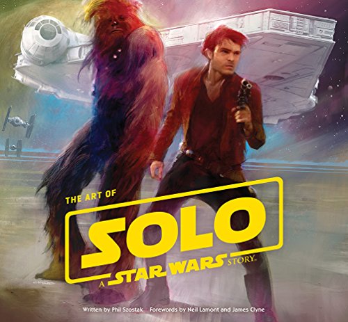 Han Solo and Chewbacca on book cover for “The Art of Solo.”