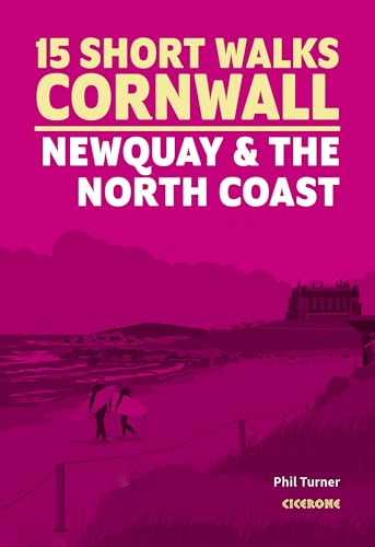 Book cover: “15 Short Walks in Cornwall” with coastal scene.